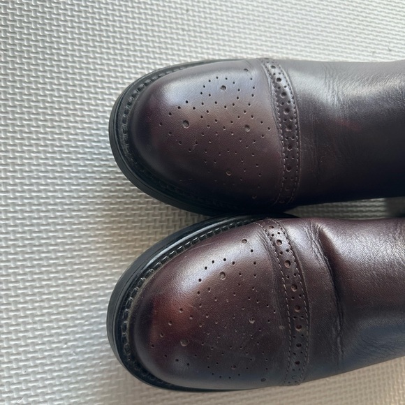 Biotime Adrianna Brown Leather Ankle Boots size 37 - Picture 3 of 12